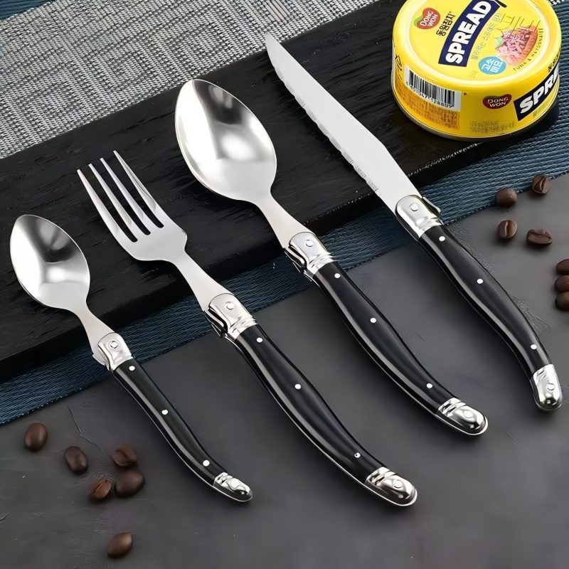 Commercial Kitchen Supplies - ชุดมีดสแตนเลส Laguiole ขนาด 8 นิ้ว 4-24