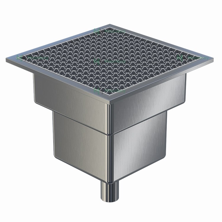Commercial Kitchen Floor Drain - รางระบายน้ำอุตสาหกรรมสแตนเลสแบบถูกสุขอนามัย พร้อมตะแกรงและระบบรางระบายน้ำสำหรับครัวเชิงพาณิชย์