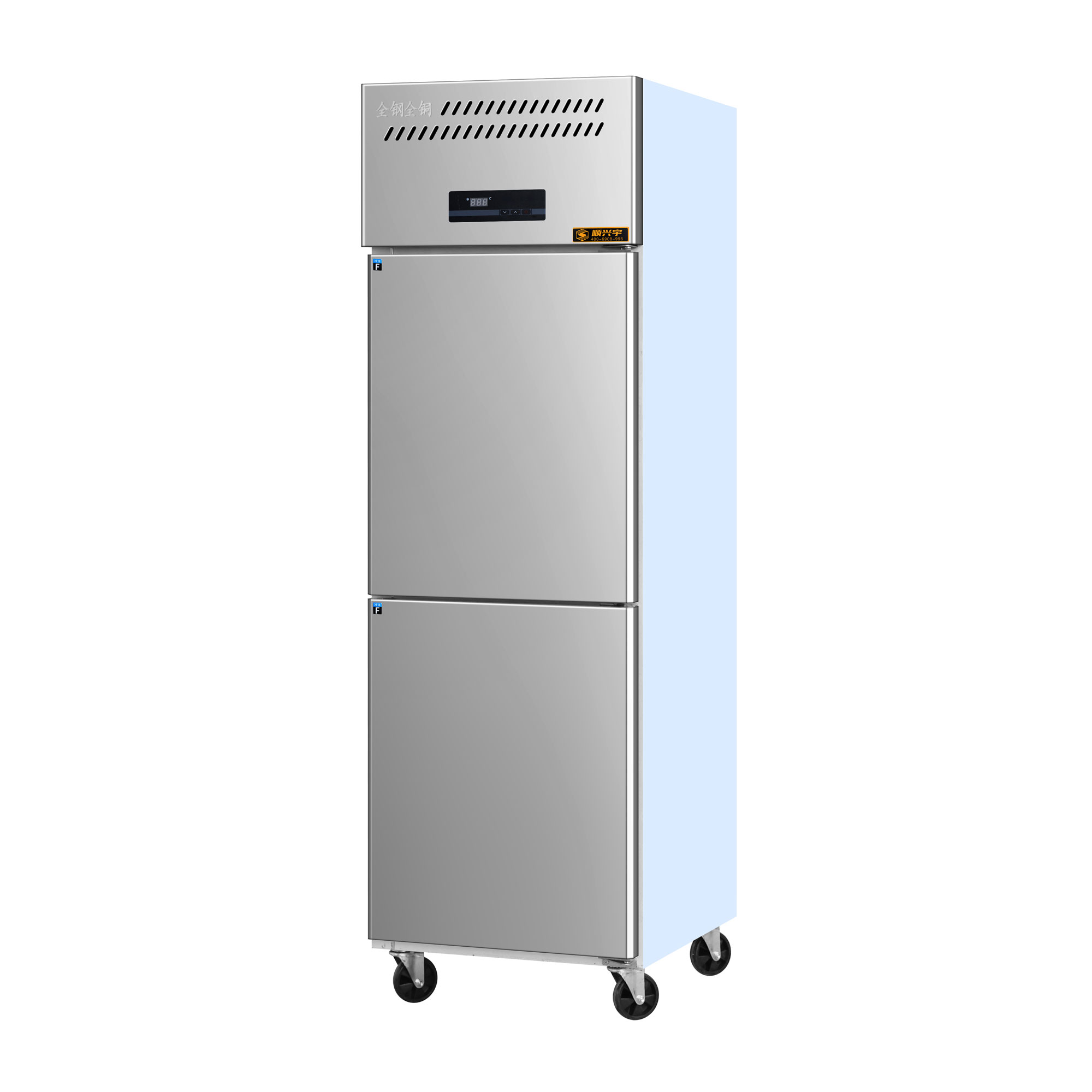 Commercial Kitchen Fridge - ตู้แช่แข็งสแตนเลสแบบตั้งตรง 6 ประตู ประสิทธิภาพสูง สำหรับร้านอาหาร