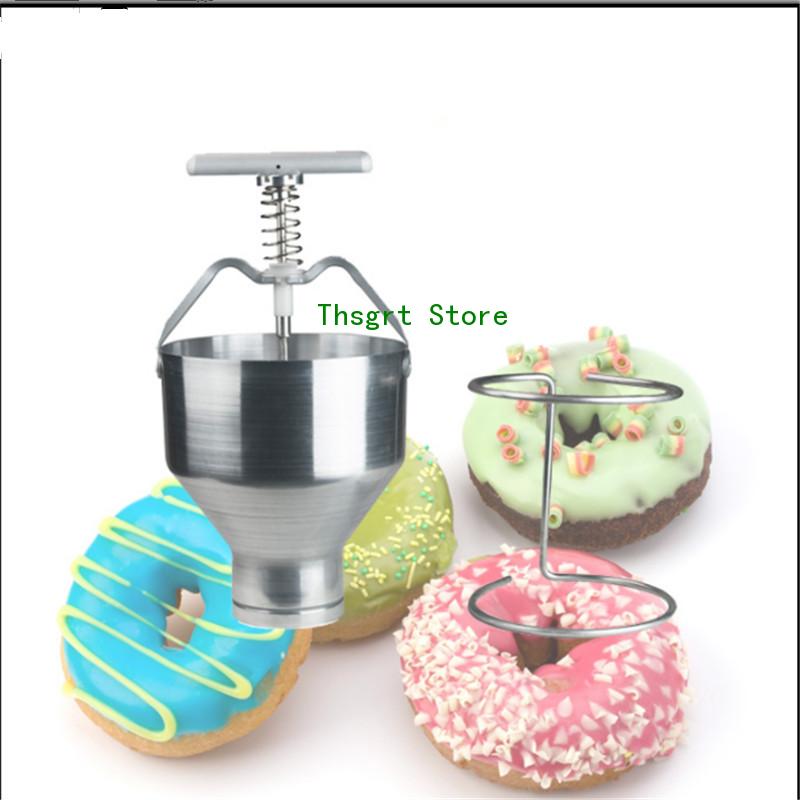 Donut Making Machine - เครื่องทําโดนัทด้วยมือสแตนเลส เครื่องทําโดนัทขนาดเล็ก เครื่องหยดโดนัท เครื่องทําโดนัท
