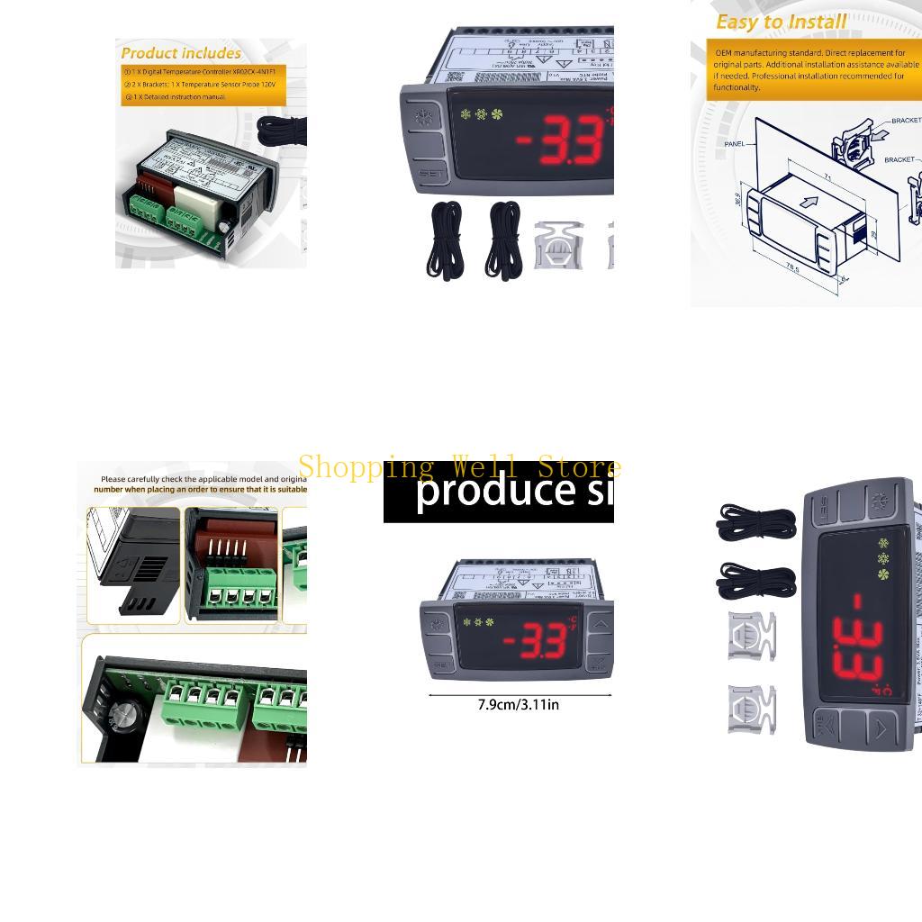 Commercial Kitchen Units - KX4B XR02CX4N1F1 Digital Controller สำหรับตู้แช่แข็งตู้เย็นอุณหภูมิอัพเกรด