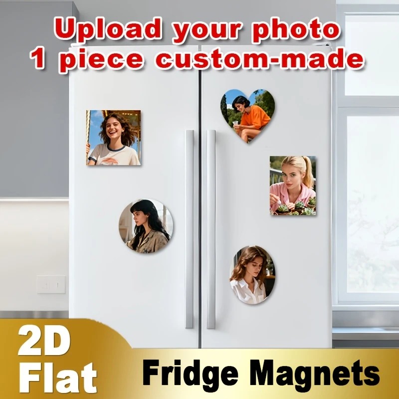 Commercial Kitchen Fridge - แม่เหล็กติดตู้เย็นรูปภาพแบบกำหนดเอง 2 มิติ แม่เหล็กติดตู้เย็นรูปภาพส่วนตัว แม่เหล็กติดตู้เย็นรูปภาพครอบครัว สัตว์เลี้ยง