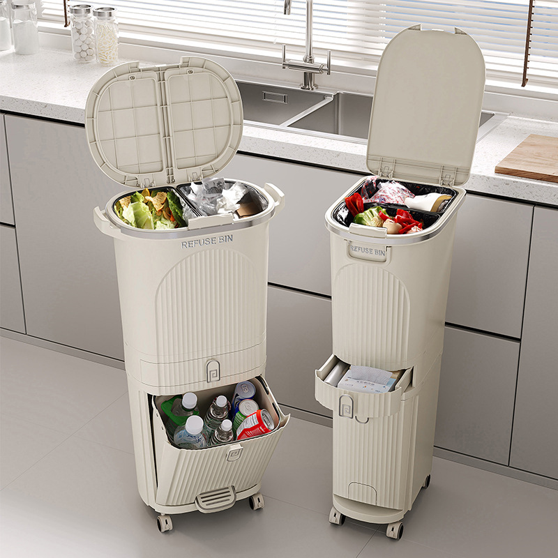 Commercial Kitchen Manufacturers - ‌ ถังขยะในครัวแบบเหยียบ - ป้องกันกลิ่น แยกประเภทขยะได้ 2