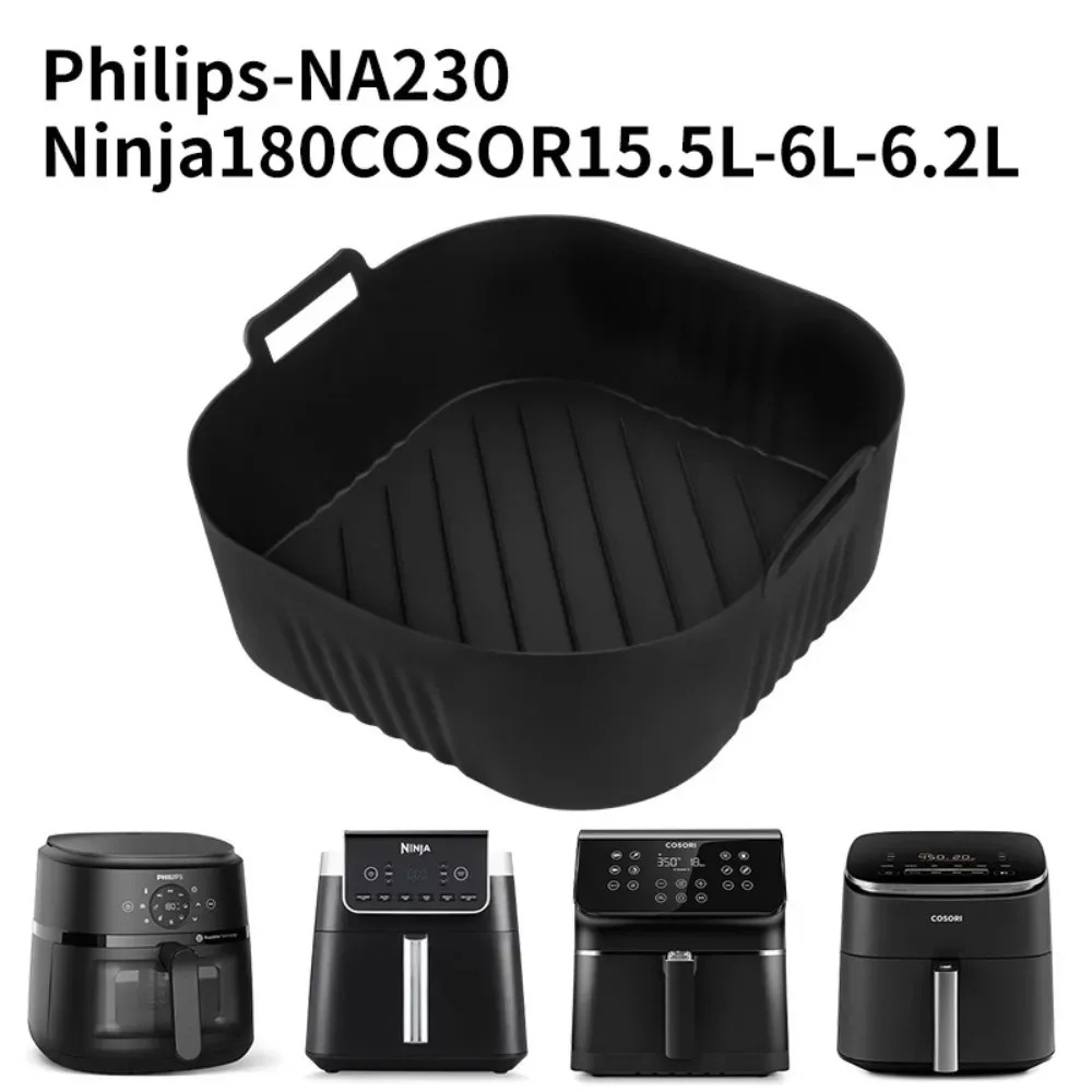 Commercial Kitchen Pots And Pans - แผ่นกรองน้ำมันซิลิโคนสำหรับหม้อทอดไร้น้ำมัน PhilipsNA230 COSORI6.2L แบบไม่ติดกระทะ ใช้ซ้ำได้ ทำความสะอาดง่าย