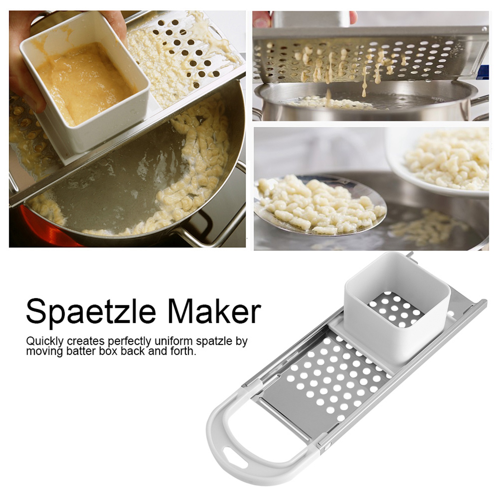 Commercial Kitchen Supplies - เครื่องทำเส้นสปาเก็ตตี้ในครัว เครื่องทำเส้นสปาเก็ตตี้ ใบมีดสแตนเลสสำหรับทำเส้นสปาเก็ตตี้ เครื่องทำเกี๊ยว เครื่องทำพาสต้า อุปกรณ์ทำอาหาร