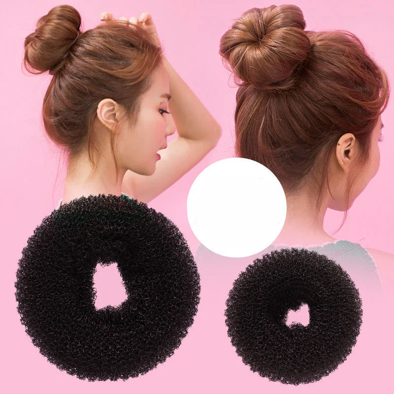 Donut Making Machine - 6/8/9.5 ซม.สีดํา/สีน้ําตาล/สีขาว Magic Hair Bun Maker