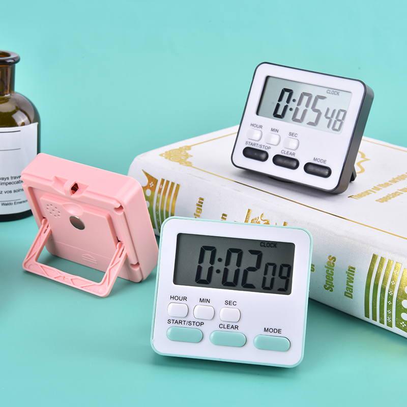 Commercial Kitchen Timer - นาฬิกาดิจิตอลแสดงผลพร้อมฟังก์ชันเตือนเวลาทำอาหาร นาฬิกาจับเวลาในครัว นาฬิกาจับเวลาสำหรับการนอนหลับ นาฬิกาสำหรับใช้ในบ้าน