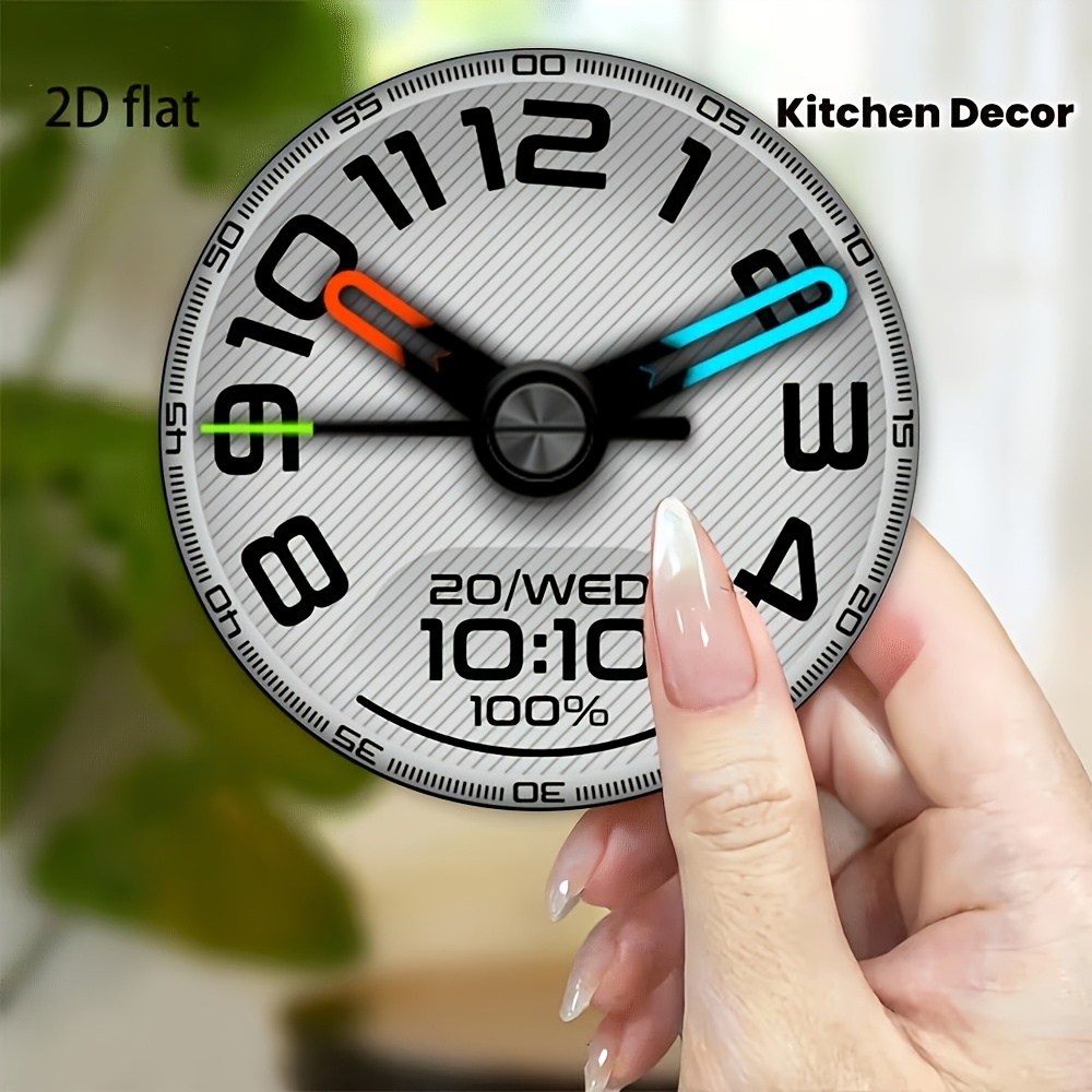 Commercial Kitchen Fridge - 2DP นาฬิกาอะคริลิคสร้างสรรค์ แม่เหล็กติดตู้เย็น 3.15 นิ้ว X