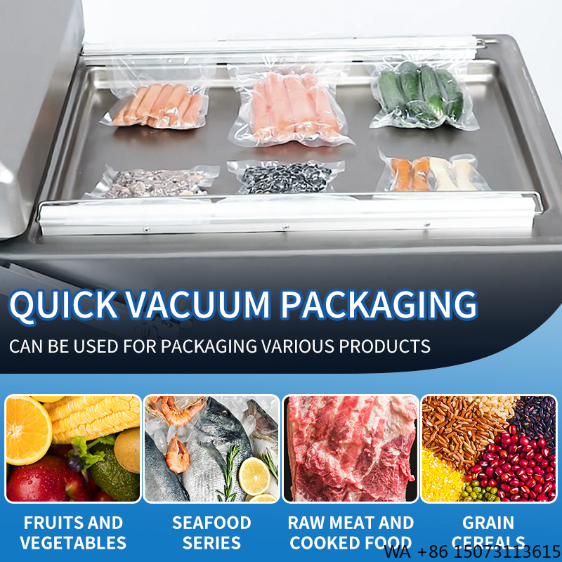 Commercial Kitchen Manufacturers - เครื่องซีลสูญญากาศแบบสองห้อง รุ่น DZ-500 สำหรับบรรจุภัณฑ์แบบซอง ผลิตโดยโรงงานผู้ผลิตเครื่องซีลสูญญากาศแบบสองห้อง