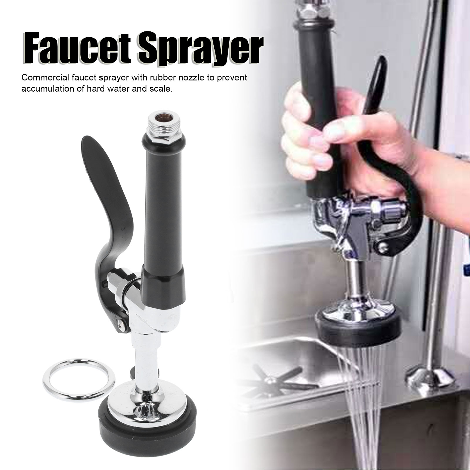 Commercial Kitchen Sprayer - หัวฉีดน้ำก๊อกเชิงพาณิชย์ หัวฉีดน้ำแรงดันสูง อุปกรณ์เสริมหัวฉีดน้ำสำหรับร้านอาหาร