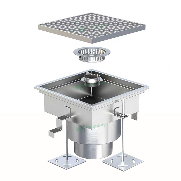 รางระบายน้ำอุตสาหกรรมสแตนเลสแบ - Commercial Kitchen Floor Drain บทวิจารณ์และราคา
