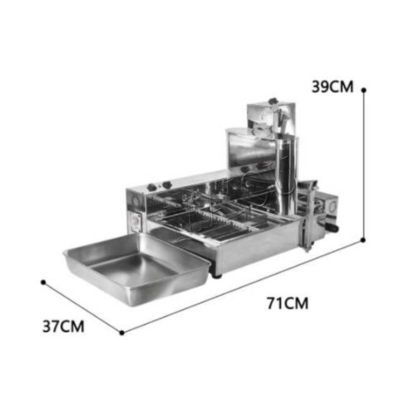 5.5L Hopper Commercial 4 แถวอั - Donut Making Machine บทวิจารณ์และราคา