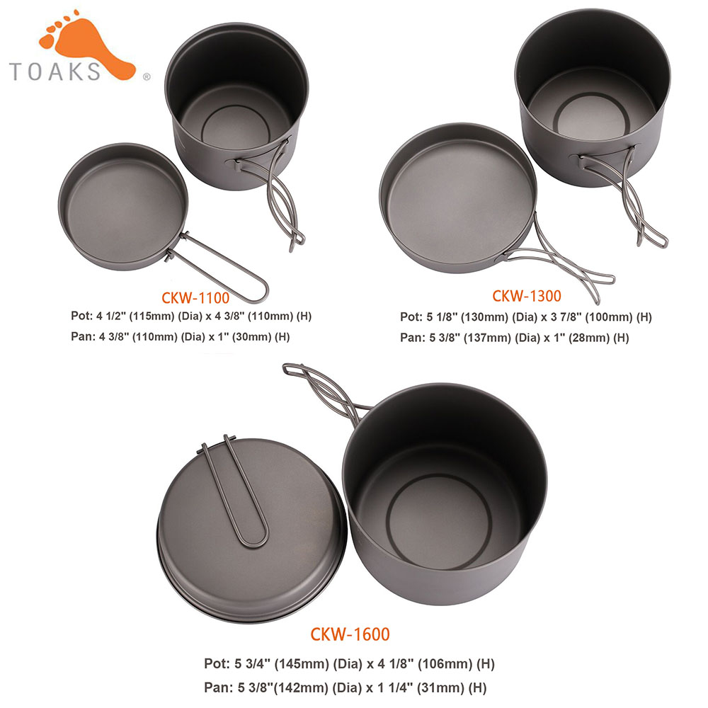 TOAKS ชุดเครื่องครัวไทเทเนียม  - Commercial Kitchen Pots And Pans บทวิจารณ์และราคา