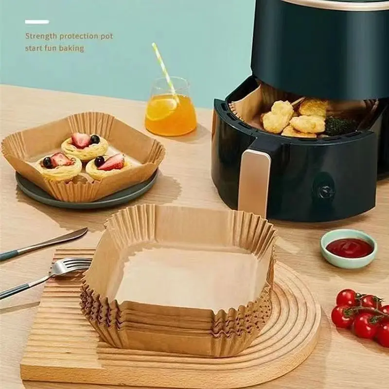 50/100PCS Air Fryer กระดาษพิเศ - Commercial Kitchen Pots And Pans บทวิจารณ์และราคา