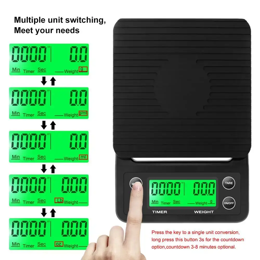 เครื่องชั่งกาแฟแบบหยด 3 กก./0. - Commercial Kitchen Timer บทวิจารณ์และราคา