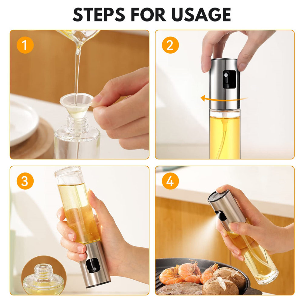 ขวดสเปรย์น้ำมันแก้วสำหรับทำอาห - Commercial Kitchen Sprayer บทวิจารณ์และราคา