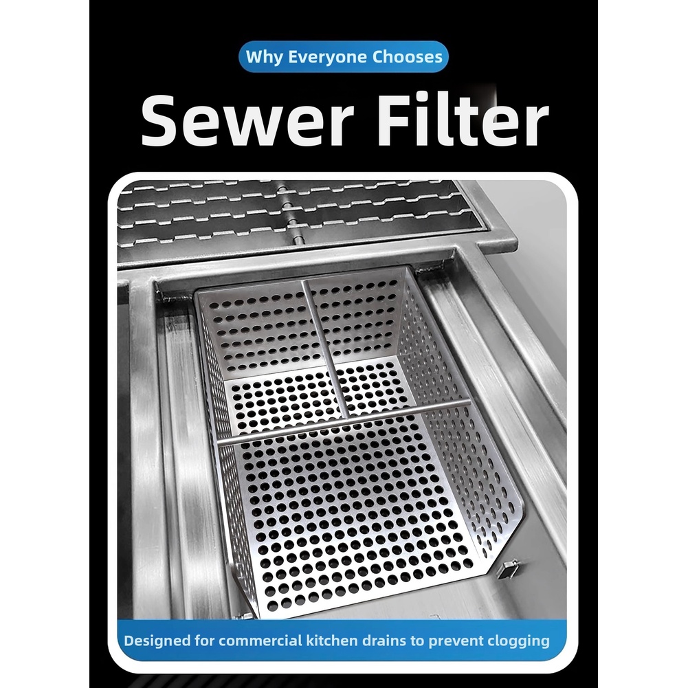 ตะแกรงกรองน้ำทิ้ง 304 ตะกร้ากร - Commercial Kitchen Floor Drain บทวิจารณ์และราคา