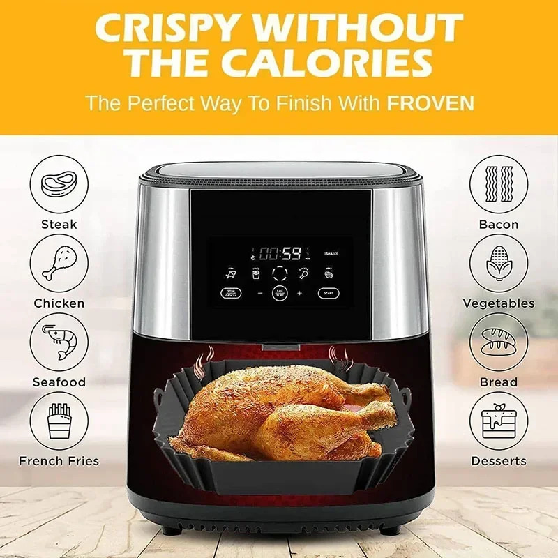 ตะกร้าซิลิโคนสำหรับหม้อทอดไร้น - Commercial Kitchen Pots And Pans บทวิจารณ์และราคา