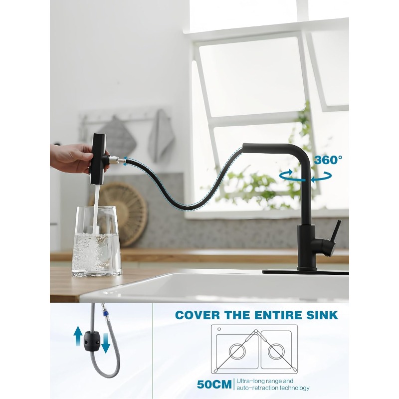 ก๊อกน้ำห้องครัวแบบดึงลงพร้อมหั - Commercial Kitchen Sprayer บทวิจารณ์และราคา