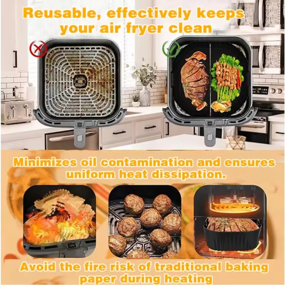 แผ่นกรองน้ำมันซิลิโคนสำหรับหม้ - Commercial Kitchen Pots And Pans บทวิจารณ์และราคา