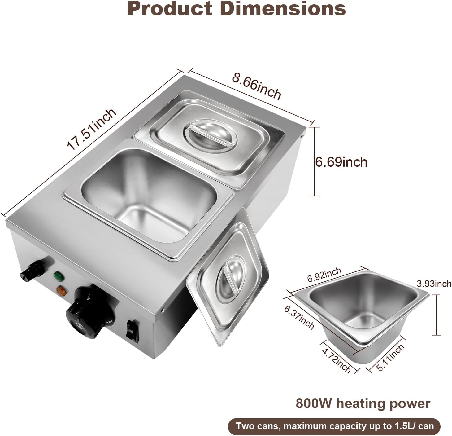 TWISTER.CK หม้อหลอมช็อกโกแลต 1 - Commercial Kitchen Warmer บทวิจารณ์และราคา