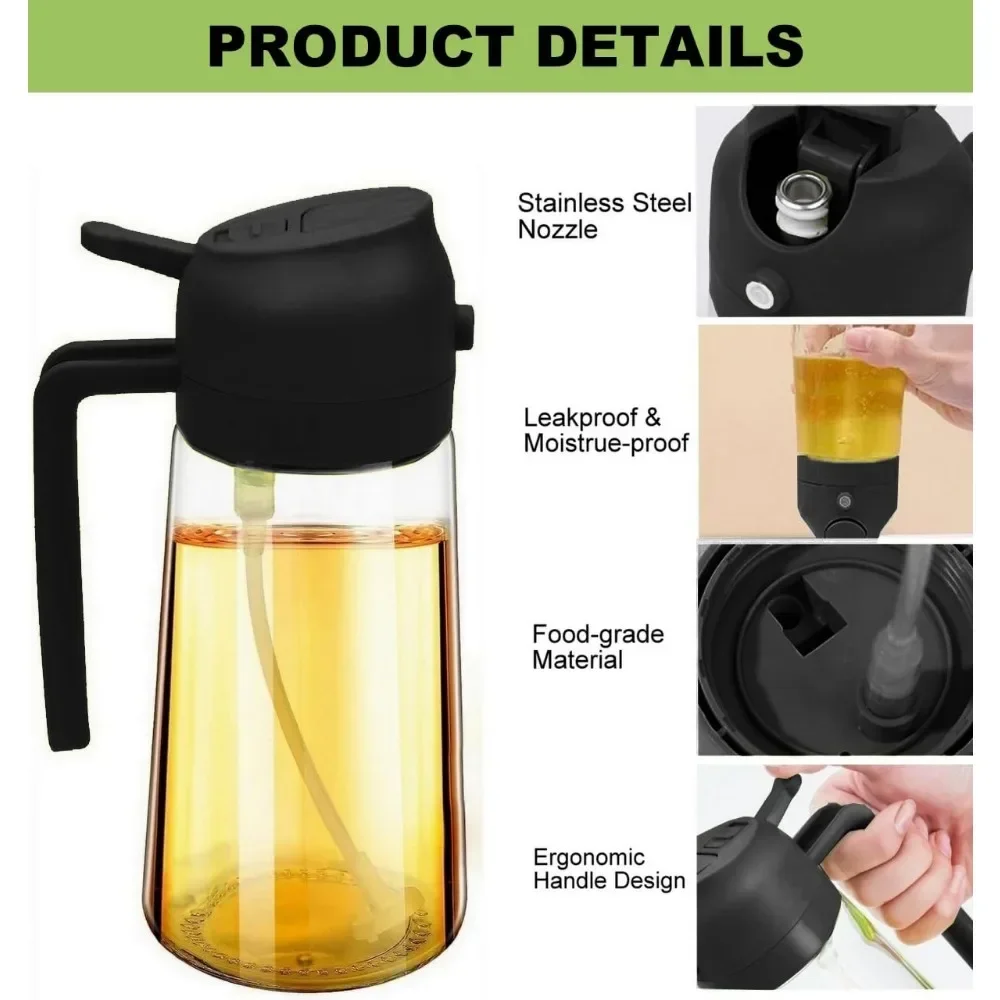 ขวดสเปรย์น้ำมันพลาสติก 2in1 ขน - Commercial Kitchen Sprayer บทวิจารณ์และราคา